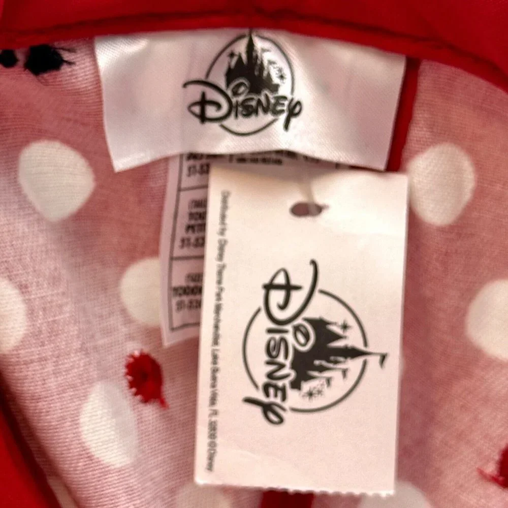 Disney Parks Minnie Mouse Snapback Adjustable Toddler Size Cap Hat Red Black